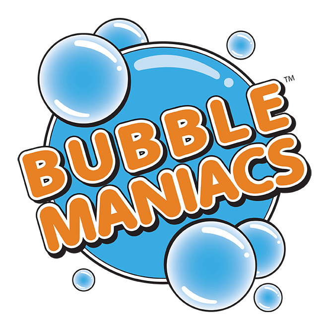 Bubblemaniacs logo.