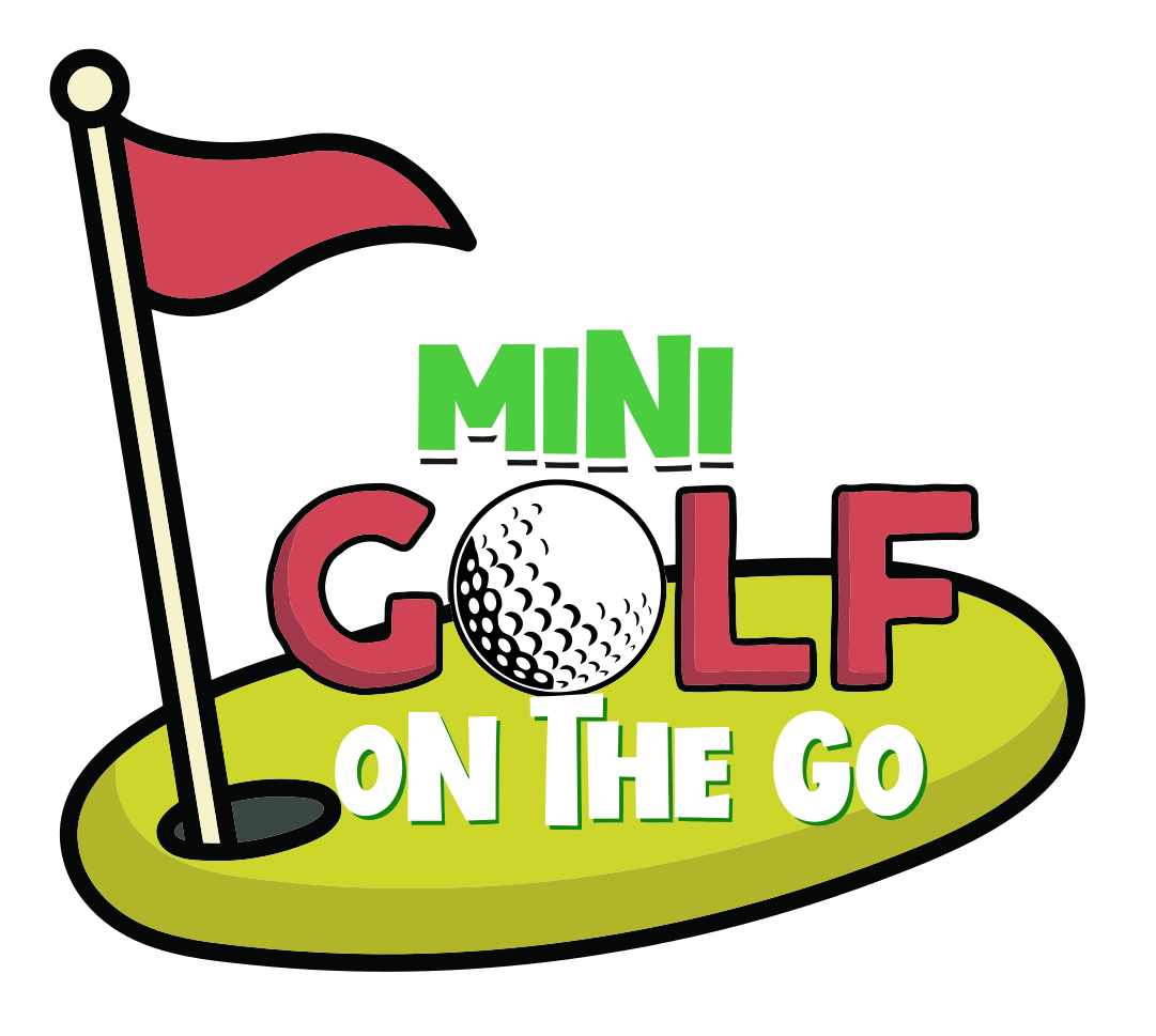 Mini golf on the go logo.
